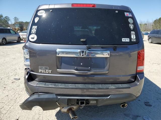 5FNYF3H57FB029475 - 2015 HONDA PILOT EXL GRAY photo 6