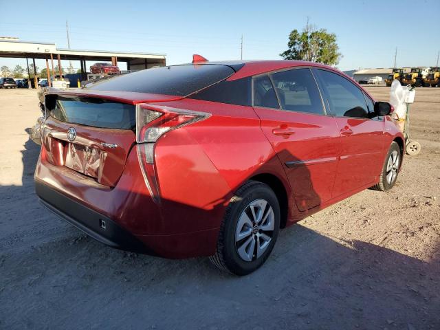 JTDKARFU4H3528056 - 2017 TOYOTA PRIUS RED photo 3