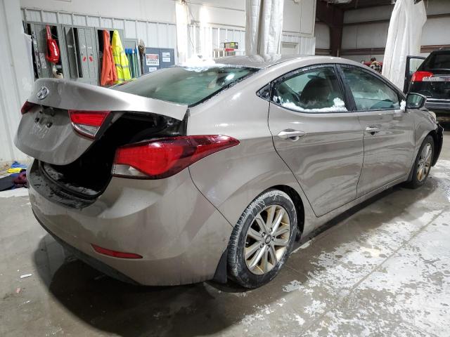 5NPDH4AE3GH661790 - 2016 HYUNDAI ELANTRA SE TAN photo 3