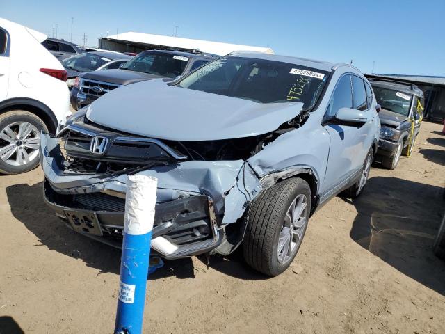 7FARW2H98NE044782 - 2022 HONDA CR-V TOURING BLUE photo 1