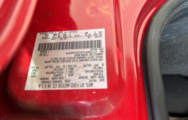 1FTRW07L81KC60979 - 2001 FORD F150 SUPERCREW RED photo 10