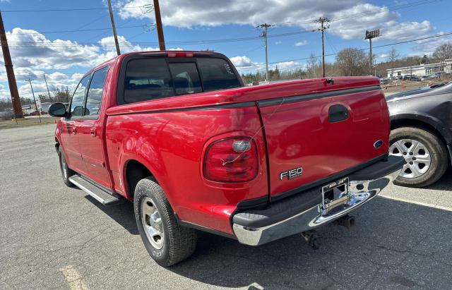 1FTRW07L81KC60979 - 2001 FORD F150 SUPERCREW RED photo 3