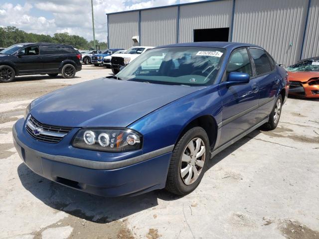 2G1WF52E749453633 - 2004 CHEVROLET IMPALA BLUE photo 1