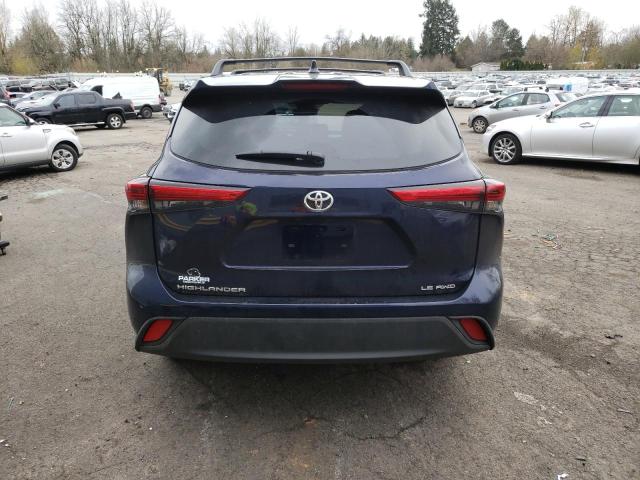 5TDKDRBH6PS502524 - 2023 TOYOTA HIGHLANDER L BLUE photo 6