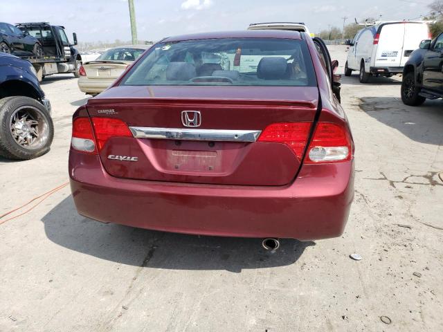 19XFA1F66BE024676 - 2011 HONDA CIVIC LX-S Բորդո լուսանկար 6