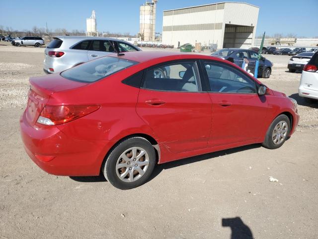 KMHCT4AE3CU253909 - 2012 HYUNDAI ACCENT GLS RED photo 3