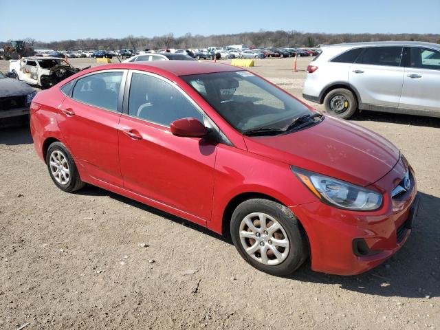 KMHCT4AE3CU253909 - 2012 HYUNDAI ACCENT GLS RED photo 4