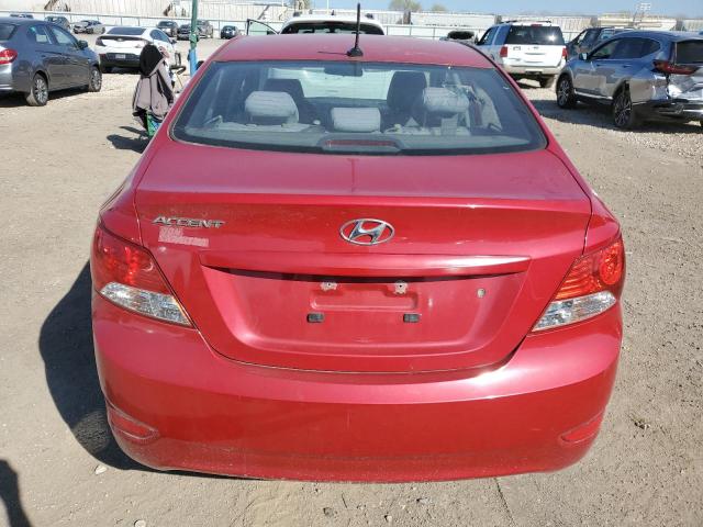 KMHCT4AE3CU253909 - 2012 HYUNDAI ACCENT GLS RED photo 6