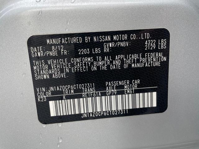 JN1AZ0CP6CT027311 - 2012 NISSAN LEAF SV SILVER photo 10