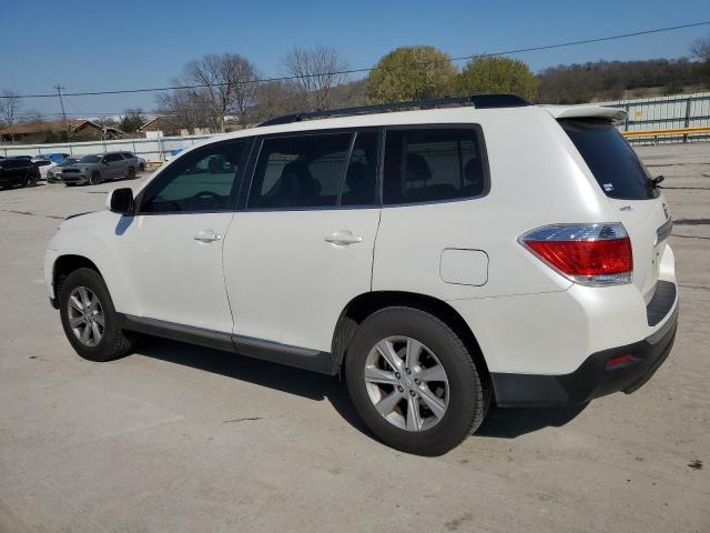 5TDZK3EH6DS123385 - 2013 TOYOTA HIGHLANDER BASE WHITE photo 2