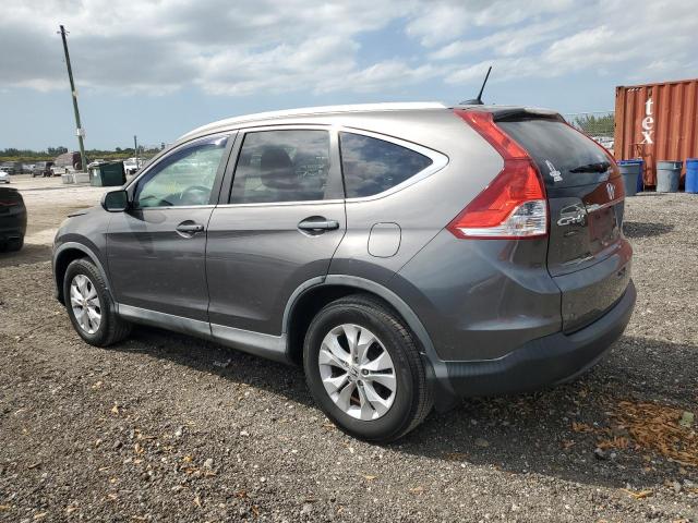 2HKRM3H76EH500754 - 2014 HONDA CR-V EXL GRAY photo 2