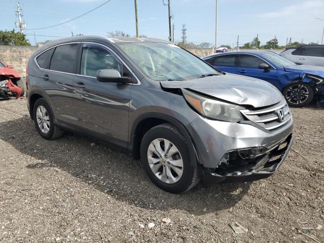 2HKRM3H76EH500754 - 2014 HONDA CR-V EXL GRAY photo 4