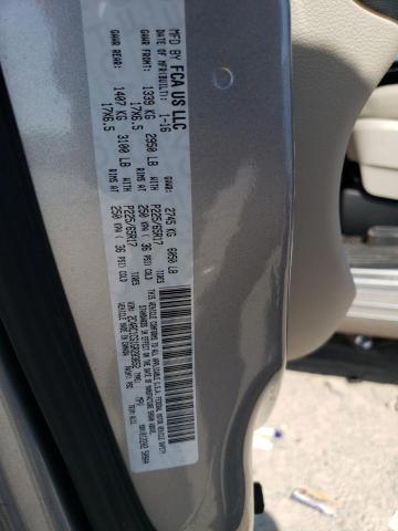 2C4RC1CG1GR283652 - 2016 CHRYSLER TOWN & COU TOURING L SILVER photo 13