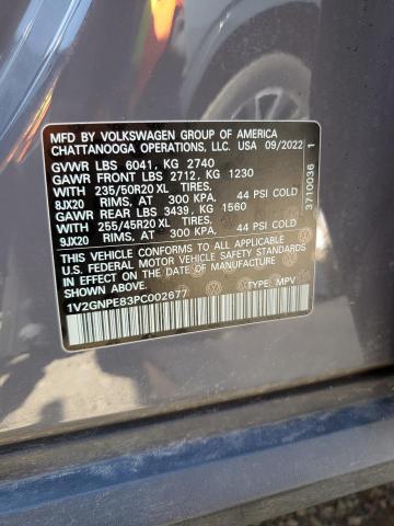 1V2GNPE83PC002677 - 2023 VOLKSWAGEN ID.4 PRO S ნაცრისფერი ფოტო 13