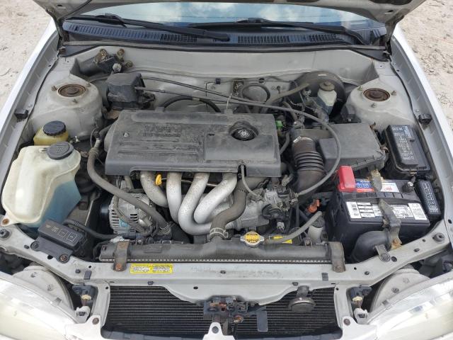 2T1BR12E7YC262256 - 2000 TOYOTA COROLLA VE SILVER photo 11