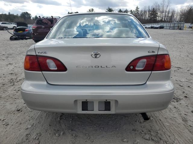 2T1BR12E7YC262256 - 2000 TOYOTA COROLLA VE SILVER photo 6