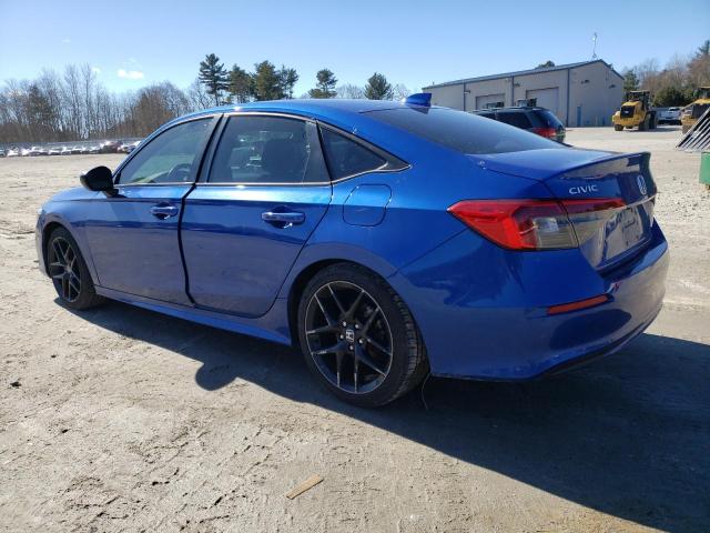 2HGFE2F58NH515603 - 2022 HONDA CIVIC SPORT BLUE photo 2