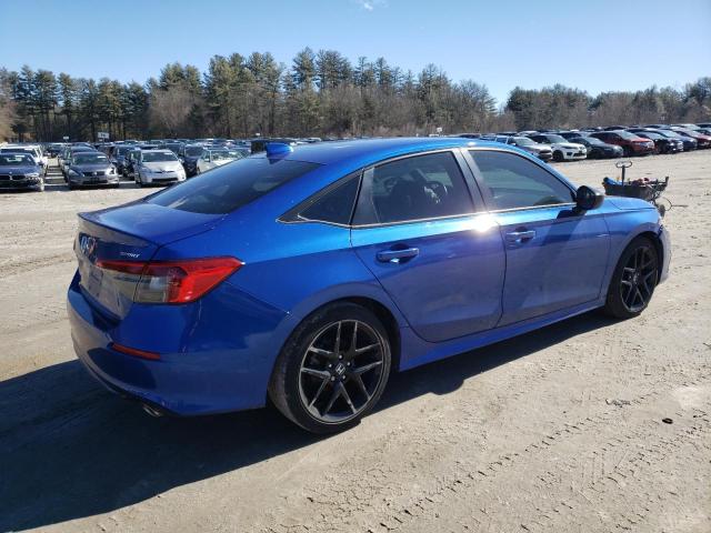 2HGFE2F58NH515603 - 2022 HONDA CIVIC SPORT BLUE photo 3