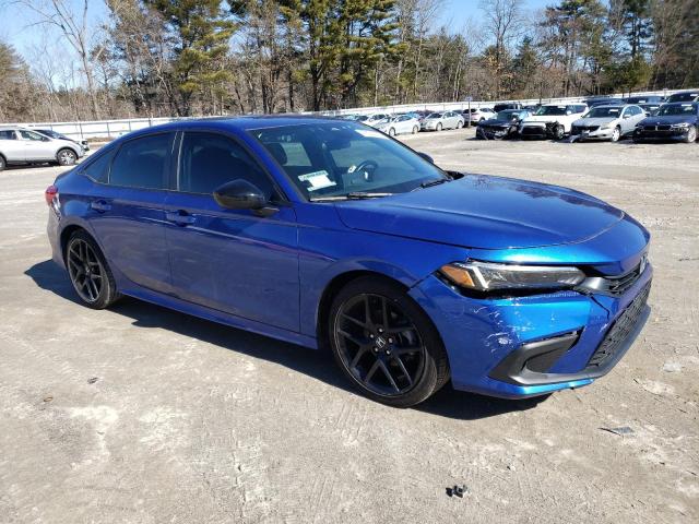 2HGFE2F58NH515603 - 2022 HONDA CIVIC SPORT BLUE photo 4