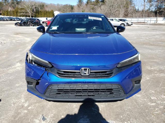 2HGFE2F58NH515603 - 2022 HONDA CIVIC SPORT BLUE photo 5