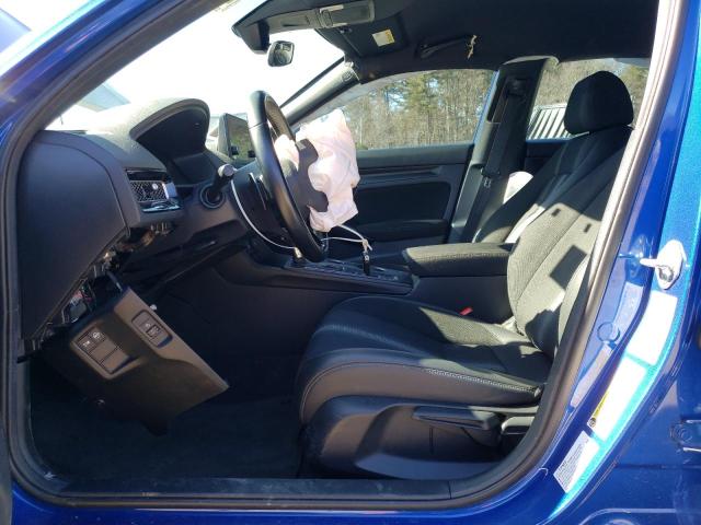 2HGFE2F58NH515603 - 2022 HONDA CIVIC SPORT BLUE photo 7