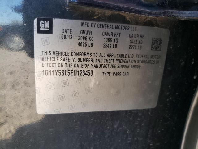 1G11Y5SL5EU123450 - 2014 CHEVROLET IMPALA LS GRAY photo 12