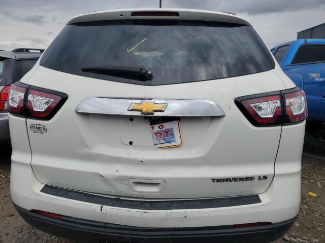 1GNKRFED5EJ174006 - 2014 CHEVROLET TRAVERSE LS WHITE photo 6