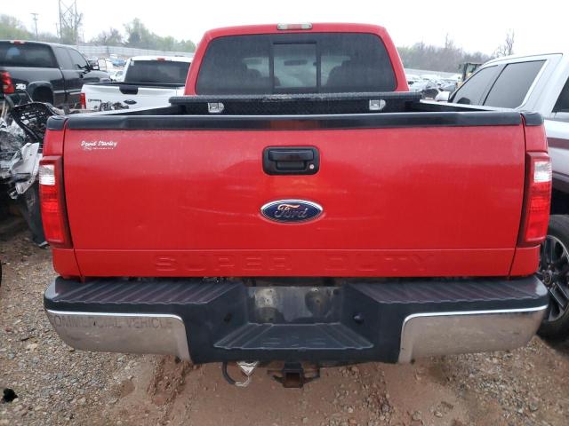 1FTSW2B57AEB34911 - 2010 FORD F250 SUPER DUTY RED photo 6