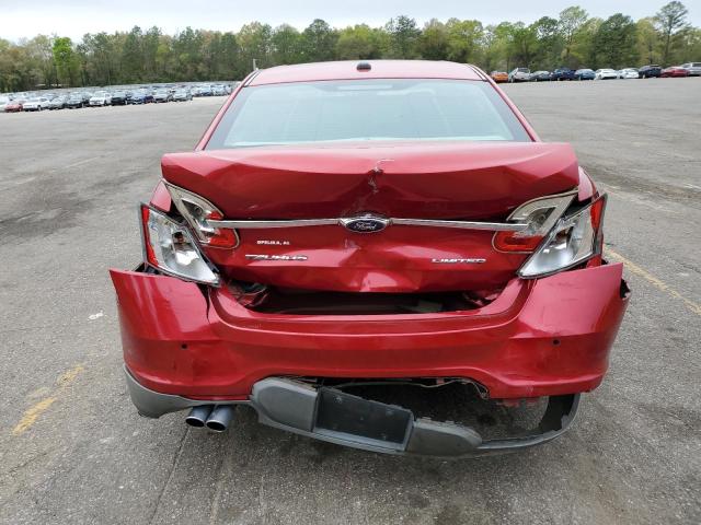 1FAHP2FW0CG112045 - 2012 FORD TAURUS LIMITED RED photo 6