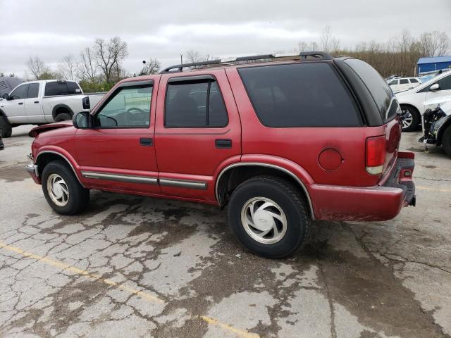 1GNDT13W3Y2287758 - 2000 CHEVROLET BLAZER MAROON photo 2