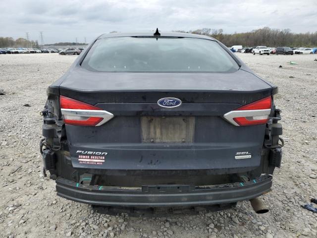 3FA6P0CD2KR236761 - 2019 FORD FUSION SEL BLACK photo 6