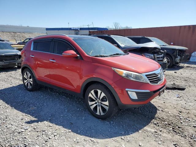 KNDPC3A20D7419129 - 2013 KIA SPORTAGE EX RED photo 4