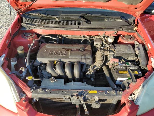 2T1KR32E34C180563 - 2004 TOYOTA COROLLA MA XR RED photo 11