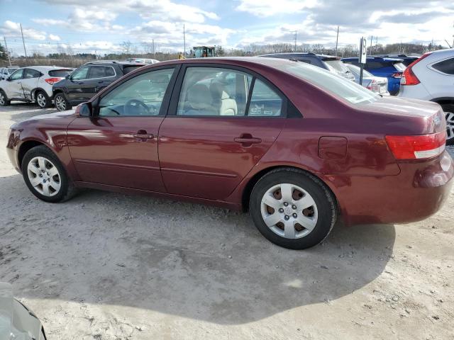 5NPET46C08H390232 - 2008 HYUNDAI SONATA GLS MAROON photo 2