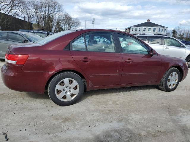 5NPET46C08H390232 - 2008 HYUNDAI SONATA GLS MAROON photo 3