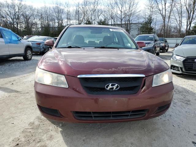 5NPET46C08H390232 - 2008 HYUNDAI SONATA GLS MAROON photo 5