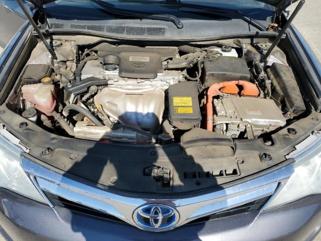 4T1BD1FKXEU129015 - 2014 TOYOTA CAMRY HYBRID CHARCOAL photo 11