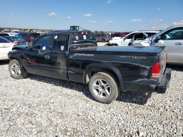 1B7GL22Z9XS107303 - 1999 DODGE DAKOTA BLACK photo 2