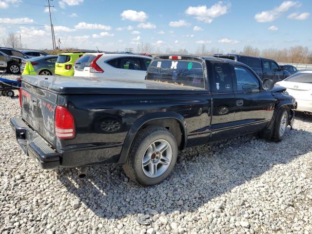 1B7GL22Z9XS107303 - 1999 DODGE DAKOTA BLACK photo 3