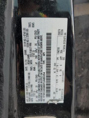 1FMCU0G90FUA80354 - 2015 FORD ESCAPE SE BLACK photo 13