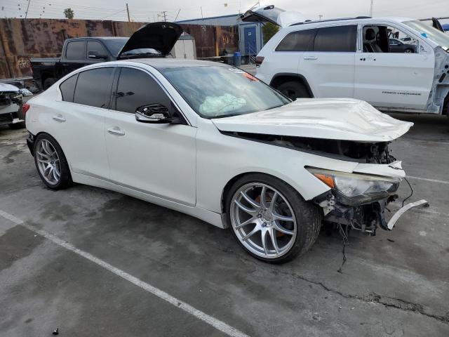 JN1BV7AP0FM356046 - 2015 INFINITI Q50 BASE WHITE photo 4