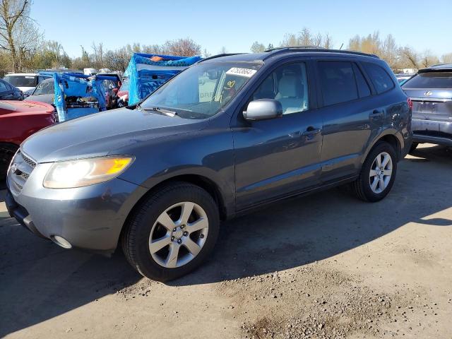 5NMSH13E17H078943 - 2007 HYUNDAI SANTA FE SE BLUE photo 1