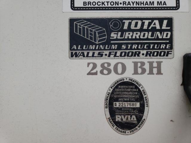 4YDT2802086410245 - 2008 KEYSTONE PASSPORT WHITE photo 8