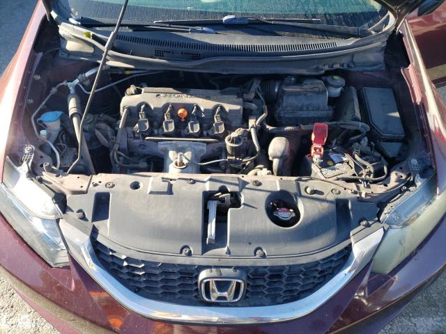 19XFB2F58EE213392 - 2014 HONDA CIVIC LX BURGUNDY photo 11