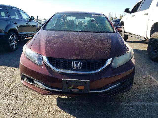 19XFB2F58EE213392 - 2014 HONDA CIVIC LX BURGUNDY photo 5