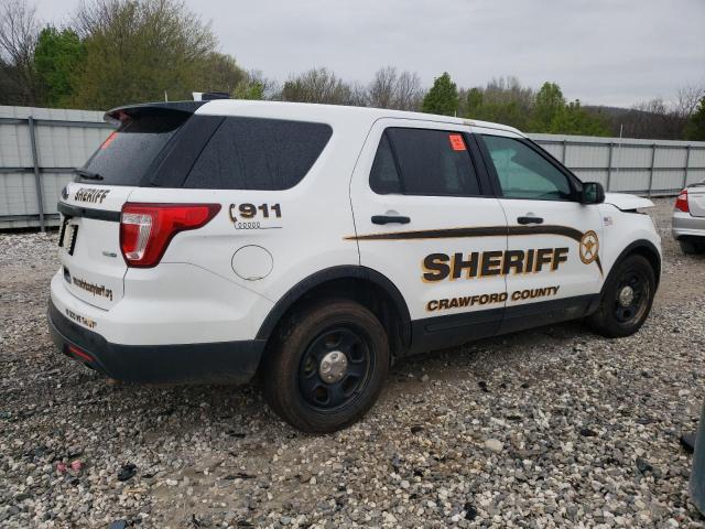 1FM5K8AR9HGD26082 - 2017 FORD EXPLORER POLICE INTERCEPTOR WHITE photo 3