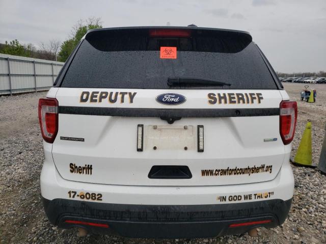 1FM5K8AR9HGD26082 - 2017 FORD EXPLORER POLICE INTERCEPTOR WHITE photo 6