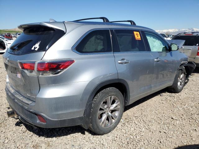 5TDJKRFH8FS157457 - 2015 TOYOTA HIGHLANDER XLE Gümüş foto 3