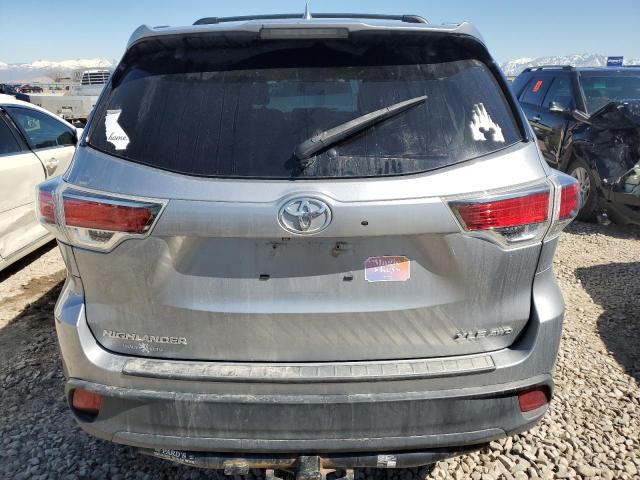 5TDJKRFH8FS157457 - 2015 TOYOTA HIGHLANDER XLE SILVER photo 6