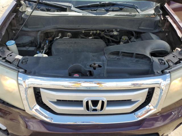 5FNYF4H53BB018747 - 2011 HONDA PILOT EXL BURGUNDY photo 12